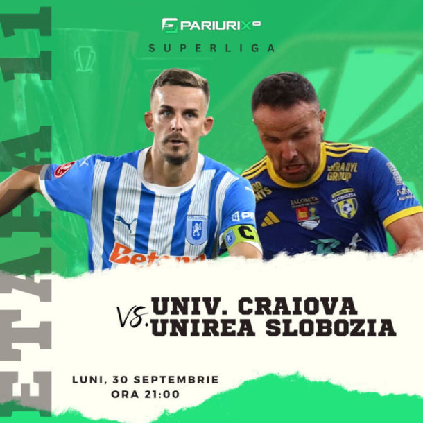 Pariu câștigător: Universitatea Craiova întâlnește Unirea Slobozia într-un duel palpitant